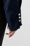 Oversize Dark Blue къс Тренчкот