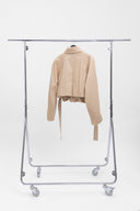 Oversize Nature Beige къс Тренчкот